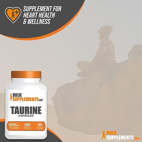 BULKSUPPLEMENTS.COM Taurine Capsules - Taurine Supplement, Taurine 2000mg BULKSUPPLEMENTS.COM