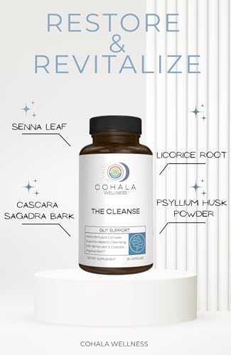 COHALA WELLNESS The Cleanse - 15 Day Prebiotics Colon Cleanser & Detox Fiber Supplement