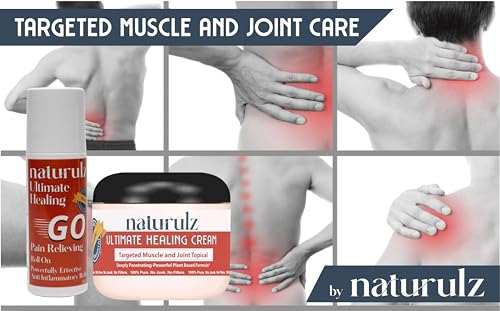 Naturulz Ultimate Healing Cream 4 Ounce Fast-Acting Topical for Backs, Knees, Shoulders, Muscles Naturulz