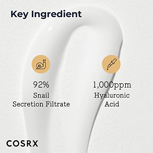 COSRX Snail Mucin 92% Moisturizer 3.52oz/ 100g, Daily Repair Face Gel