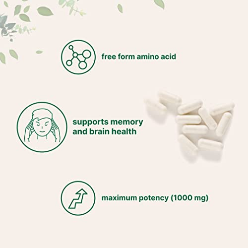 Micro Ingredients Plant Based L Tyrosine Pills, 1000mg Per Serving, 240 Capsules Micro Ingredients