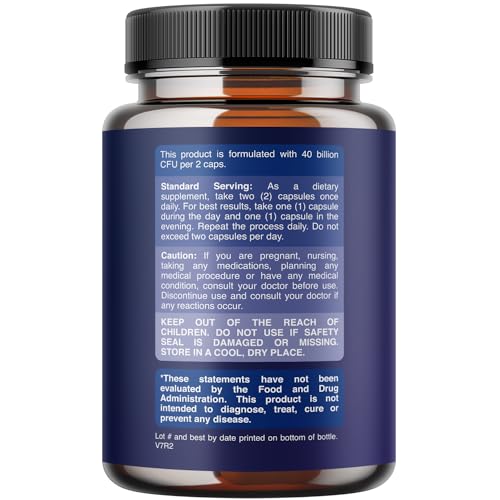 Colon Health Probiotic and Prebiotic Capsules - Gut Health Prebiotics and Probiotics