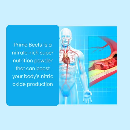 Consult Health Primo Beets Beet Root Powder Drink Mix with Nitrates - Supports Circulation - Beet Root Powder Drink Mix Trio - Cherry, Blueberry and Strawberry Lemonade 6.5 oz (3Pack)