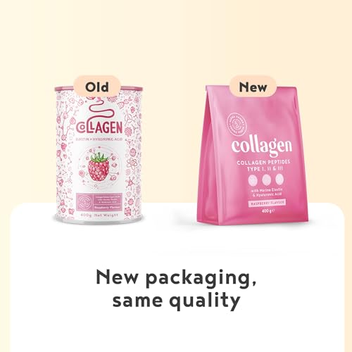 Collagen Powder with Hyaluronic Acid 400g - Premium Bovine Collagen Type I, II, III Alpha Foods