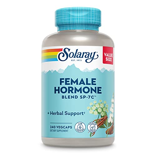 Solaray Female Hormone Blend SP-7C, Herbal Support Hormonal Balance for Women 