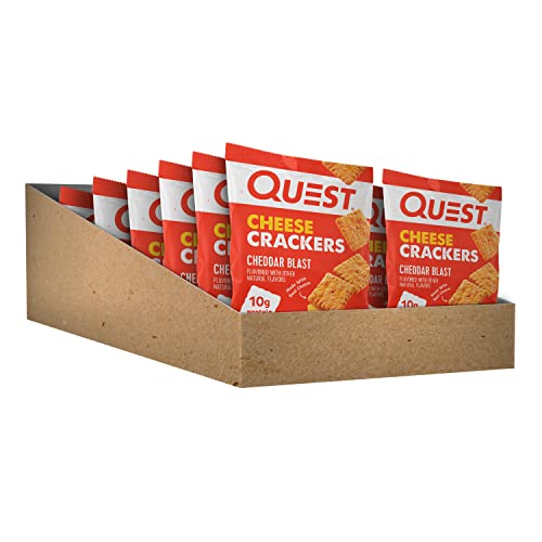 Quest Nutrition Cheese Crackers, Cheddar Blast, High Protein, Low Carb, Made with Real Cheese Quest Nutrition