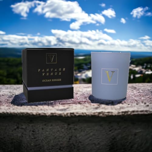 Vantage Venue - Premium Quality Wooden Wick Scented Candles | Aromatherapy Soy Wax Candle Vantage Venue