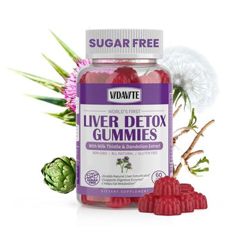 VIDAVITE Sugar-Free Liver Cleanse Detox & Repair Gummies — 1500mg Silymarin Milk 