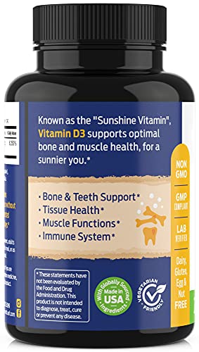 ForestLeaf - Vitamin D3 IU Weekly Supplement (50,000 IU - 240 Count)