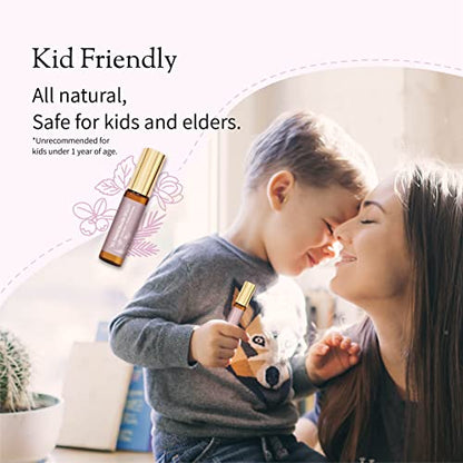 Don Du Ciel Organic and Kid-Friendly Lotus Essential Oil Blend Roll On for Stress Relief and Itch Relief