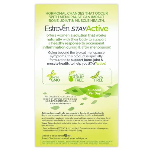 Estroven Stay Active, Fast-Acting Joint Support in Less Than 7 Days for During and After Menopause Estroven