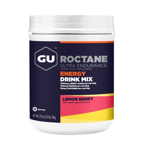 GU Energy Roctane Ultra Endurance Energy Drink Mix, Lemon Berry, 1.72 lb