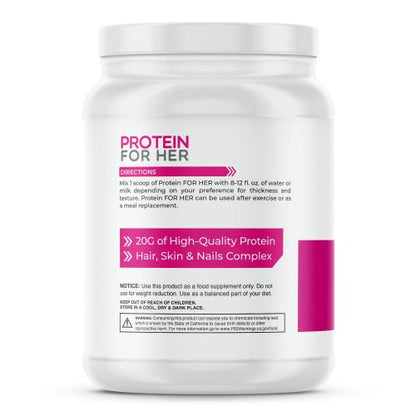 FoxyFit Protein for Her, Caramel Mocha Whey Protein Powder with CLA and Biotin