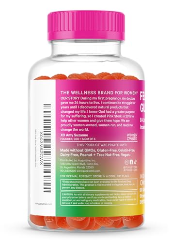 Pink Stork Fertility Gummies, Support Conception and Hormone Balance for Women with Inositol Pink Stork