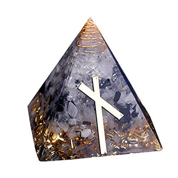 Chrikidor,Rune Pyramid，Orgone Pyramid Crystal Energy Generator Orgonite Balancing