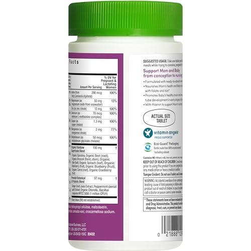 Rainbow Light Prenatal One High Potency Daily Multivitamin with Folate, Ginger and Probiotics Rainbow Light