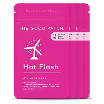 The Good Patch Plant Powered Menopause Support - Sustained Release Hot Flash Patch with Hemp Extract