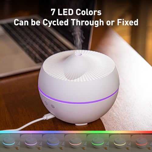 Essential Oil Diffuser, 300ML Quiet Premium Humidifier, Natural Home Fragrance Aroma Diffuser Colobles