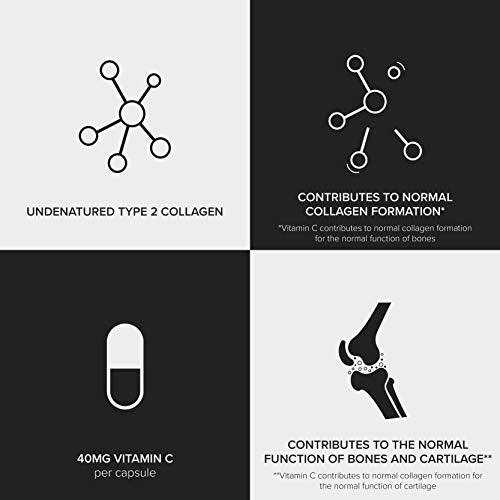 Bulk UC II Collagen Capsules, 40 mg, Pack of 60, Packaging May Vary Bulk