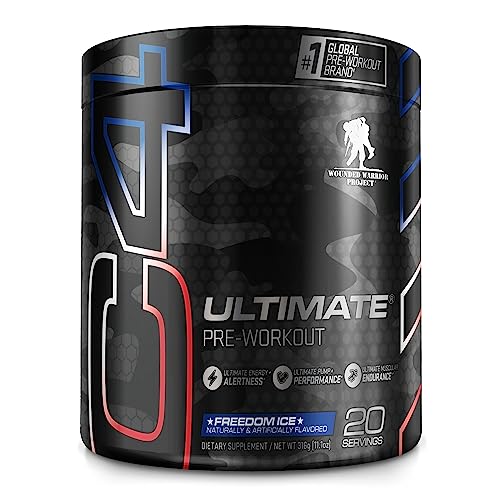 C4 Ultimate x Wounded Warrior Project Pre Workout Powder Freedom Ice - Sugar Free 