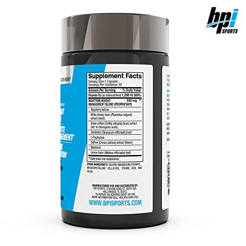 BPI Sports Nite burn – Nighttime Fat Burner & Sleep Support – Keto-Friendly – Weight Loss BPI Sports