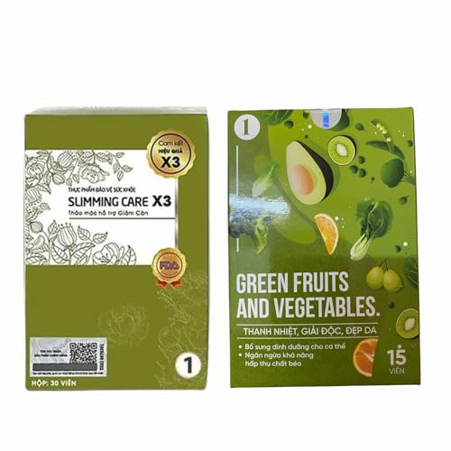 Slimming Care Newest Version X3 Type 1 Diet for Everyone (30pills/Box) + Free Vegetable 