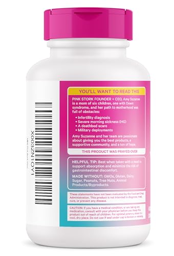 Pink Stork Vitex Supplement for Women - 1000 mg Organic Chaste Tree Berry to Support Hormone Balance Pink Stork
