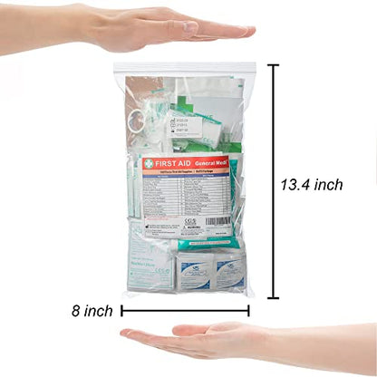 General Medi 160 Piece First Aid Kit Bag Refill Kit - Includes Eyewash, Instant Cold Pack
