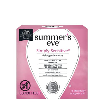 Summer's Eve Cleansing Cloth Simply Sensitive, 3 Count