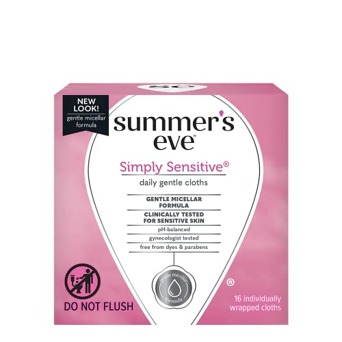 Summer's Eve Cleansing Cloth Simply Sensitive, 3 Count Summer's Eve