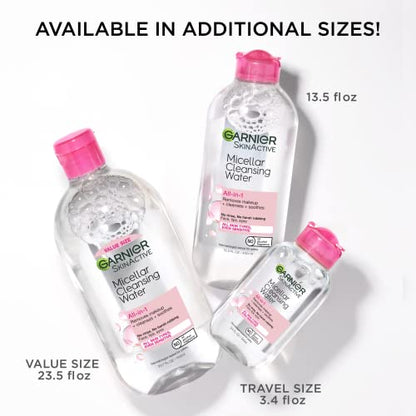 Garnier SkinActive Micellar Water for All Skin Types, Facial Cleanser & Makeup Remover