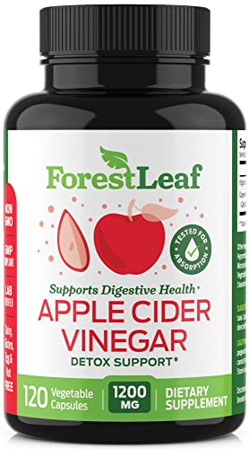 ForestLeaf - Apple Cider Vinegar Capsules with Cayenne Pepper Powder 1200mg