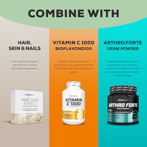 BioTechUSA Hyaluronic&Collagen, Food Supplement Capsules containing Collagen, hyaluronic Acid BioTechUSA