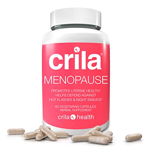 Crila Health Menopause Supplements for Women - 60 Ct. I Night Sweats & Hot Flashes Menopause Relief CRILA