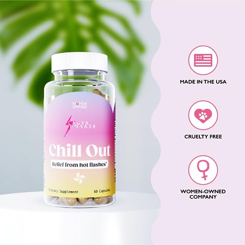 Laura Posada Chill Out - Natural Hot Flash & Night Sweats Relief Formula Menopause Supplements Support