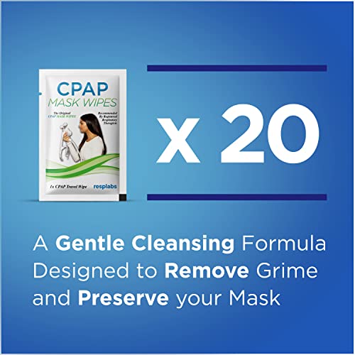 resplabs CPAP Mask Cleaning Wipes - Unscented, Alcohol-Free Cleaner RespLabs Medical Inc.