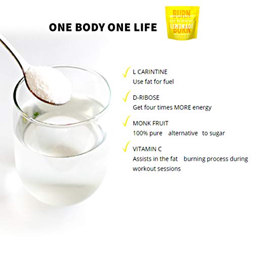 Fat Burning Lemonade Stimulant Free Weight Loss and Energy Drink Mix for Women & Men