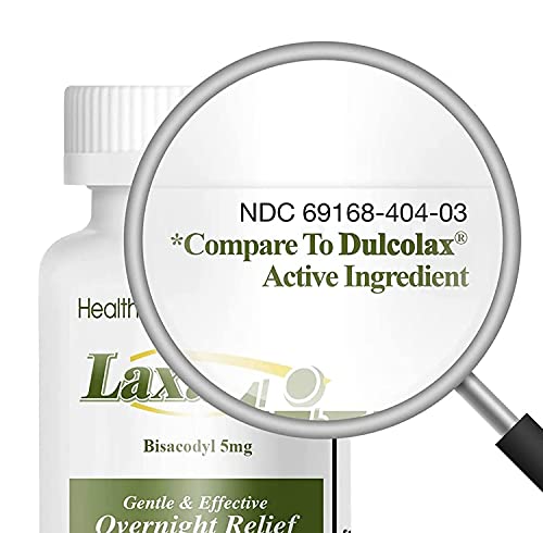 HealthA2Z Laxative Bisacodyl 5mg | 250 Counts | Gentle and Fast Overnight Relief