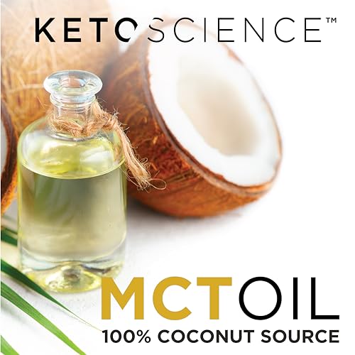 Keto Science Ketogenic MCT Oil Dietary Supplement, Made from 100% Coconuts, Sustained
