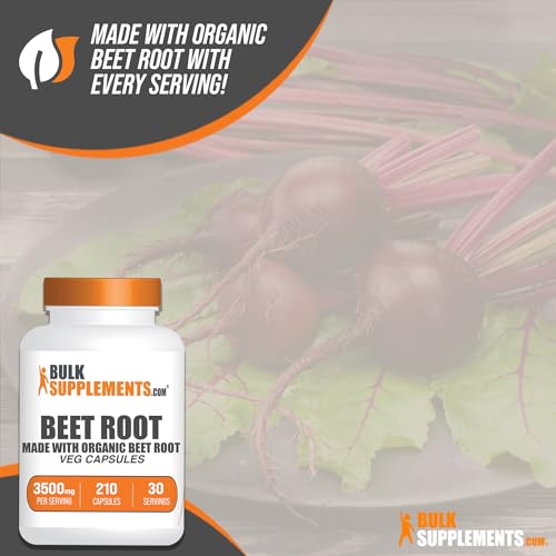 BULKSUPPLEMENTS.COM Beet Root Capsules - Beetroot Supplement, Beet Root Pills BULKSUPPLEMENTS.COM