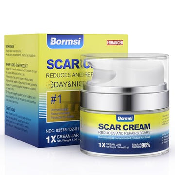 BORMSI Scar Cream,Active Silicone Dimethicone Scar Gel-Advanced BORMSI