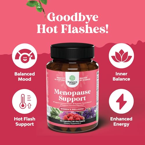 Complete Herbal Menopause Supplement for Women - Multibenefit Menopause Relief Hormone Natures Craft