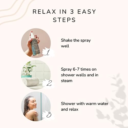 Eucalyptus Shower Spray Spa Feel - Escape to Serene Eucalyptus Forest (1200+ Sprays) Calmveda