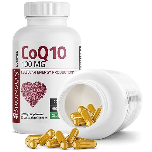 Bronson CoQ10 100 MG High Potency Cellular Energy Production, 60 Vegetarian Capsules Bronson