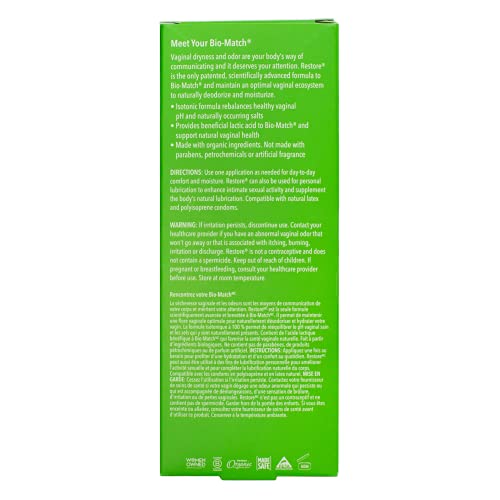 Good Clean Love Restore Moisturizing Vaginal Gel, pH-Balanced, Water-Based with Aloe Vera & Lactic Acid