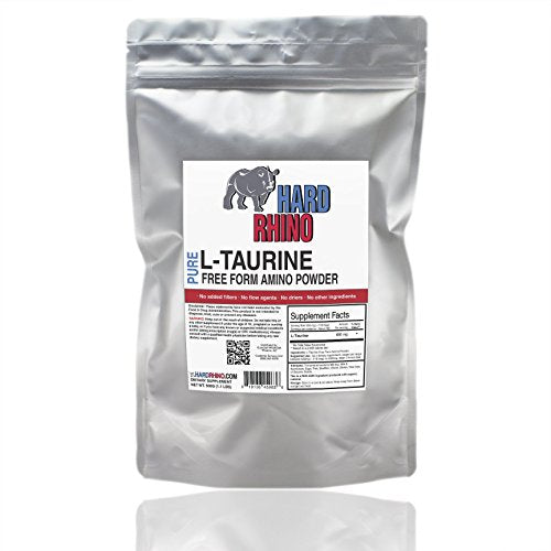HR Supplements Taurine Powder, 1 Kilogram (2.2 Lbs) | Muscle Recovery | Cardio & Energy 