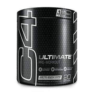 C4 Ultimate Pre Workout Powder Arctic Snow Cone - Sugar Free Preworkout Energy 