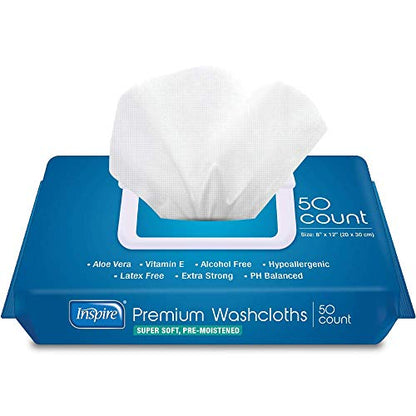 Inspire Adult Wet Wipes, Adult Wash Cloths, Adult Wipes for Incontinence