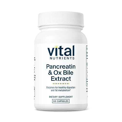 Vital Nutrients Pancreatin and Ox Bile Extract | Natural Digestive Enzyme