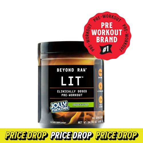 BEYOND RAW LIT | Clinically Dosed Pre-Workout Powder | Contains Caffeine, L-Citruline BEYOND RAW